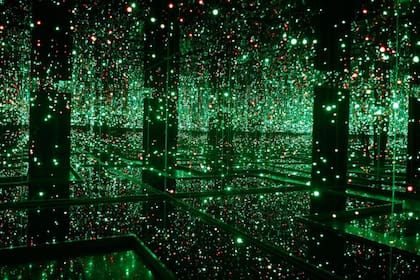 Una de las instalaciones de Kusama que se volvieron virales en redes durante su muestra en Malba, en 2013