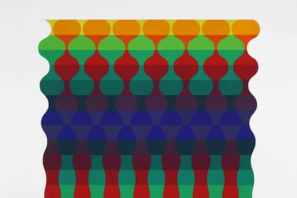 Julio Le Parc, Ondes 122 serie 12 numero 1, 1973 (detalle)