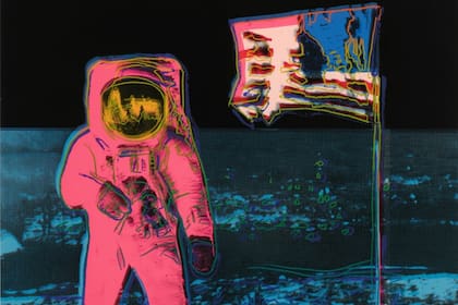 Detalle de Caminata lunar (Feldman y Schellmann II.405), de 1987, que alcanzó los 187.500 dólares