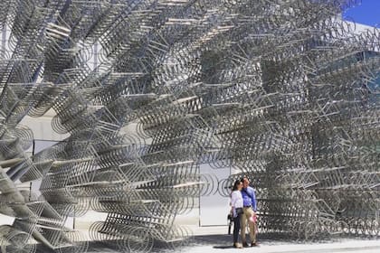 Forever Bicycles, la instalación de Ai Weiwei en la explanada de Fundación Proa se convirtió en un imán para las fotos 