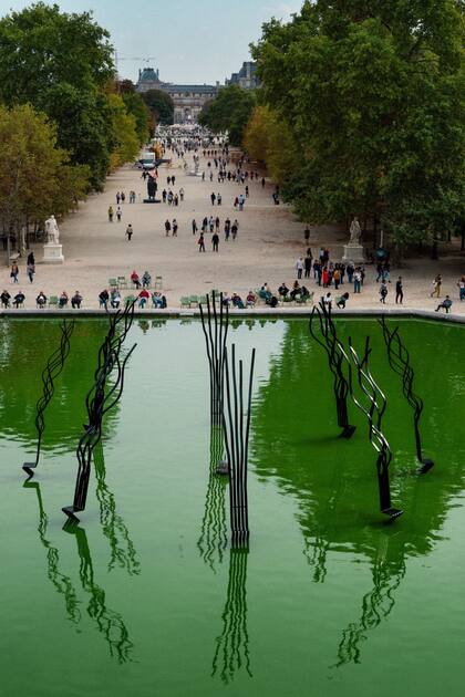 Esculturas de Pablo Reinoso en el Jardín de las Tullerías, durante la FIAC 2018