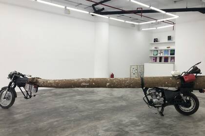 Obra de Adrián Balseca en la galería Ginsberg+Tzu, en el barrio San Isidro