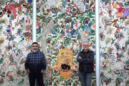 Leo Chiachio, Daniel Giannone y su obra La familia en el alegre verdor