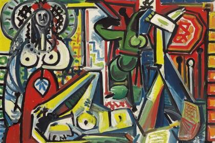 Detalle de la versión F de Las mujeres de Argel, de Pablo Picasso, valuada en 25 millones de dólares
