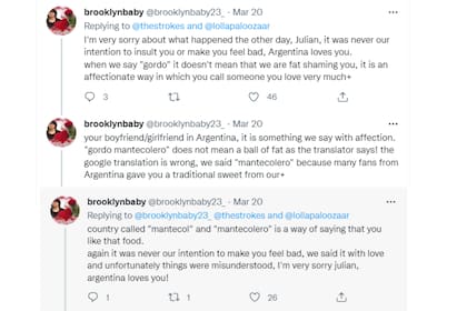Y hubo quienes le explicaron en inglés el contexto del uso de la palabra gordo, que en Estados Unidos no está bien visto