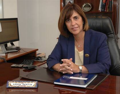 Susana Agustín, en su oficina de presidenta de Liberty Seguros