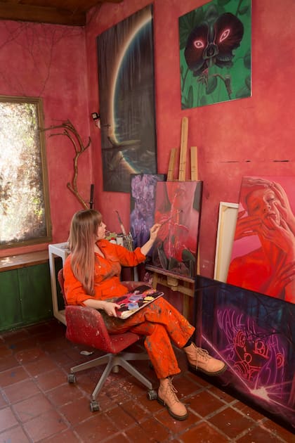 "Ya estoy pensando mi próxima muestra", adelanta Iara, quien realizó su última muestra -Pandora- cuando estaba embarazada de ocho meses de Monte.