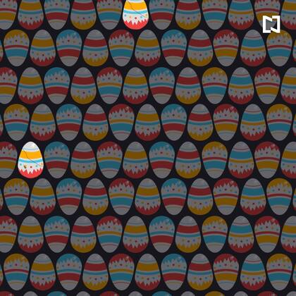¿Ya pudiste encontrar los dos huevos de Pascua rotos? ¿Cuánto tiempo tardaste en encontrarlos?