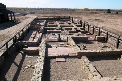 Yacimiento del campamento Petavonium, el sitio donde se alojó el ala Augusta durante el siglo I a.C.