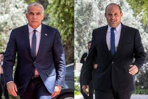 Yair Lapid y Naftali Bennett se reunieron en mayo de 2021