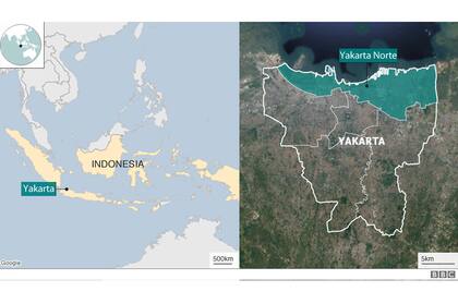Yakarta, la ciudad que más rápido se está hundiendo en el mundo
