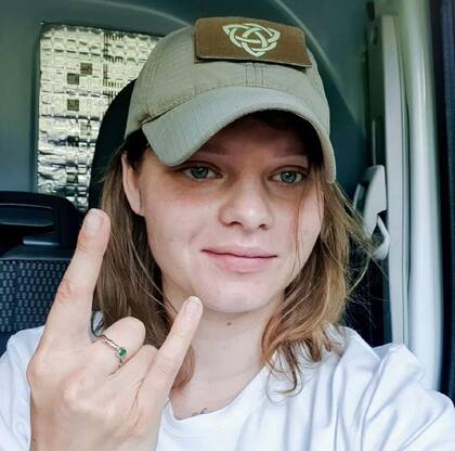 Yana Rykhlitska se casó el 31 de diciembre con un soldado ucraniano en Bajmut