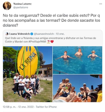 Yanina Latorre contra Luana Volnovich