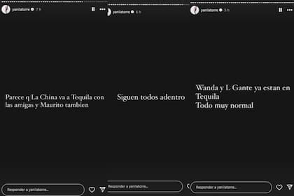 Yanina Latorre dio detalles de la noche porteña en la que coincidieron Wanda Nara, L-Gante, Icardi y la China Suárez (Foto: Instagram @yanilatorre)