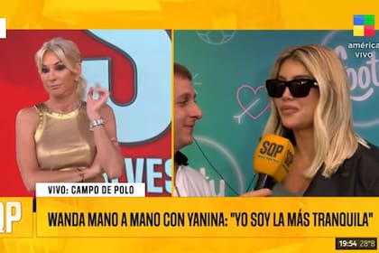 Yanina Latorre habló con Wanda Nara sobre su incorporación a MasterChef Celebrity (Foto: Captura / América TV)