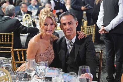 Yanina Latorre, nominada en la terna a Mejor Panelista, estuvo acompañada de su marido, Diego Latorre.