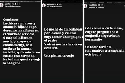 Yanina Latorre relató todo lo que Isabella y Francesca habrían declarado en la justicia de su estadía en Nordelta con Mauro Icardi y la China Suárez