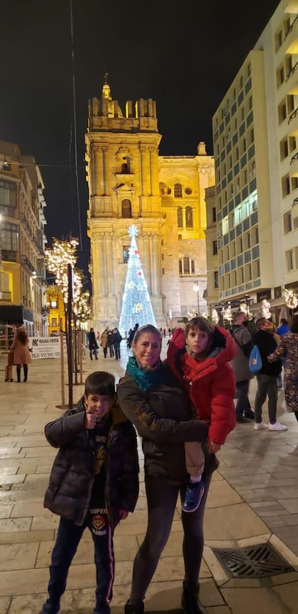 Yanina Mancuso durante la Navidad, en Málaga
