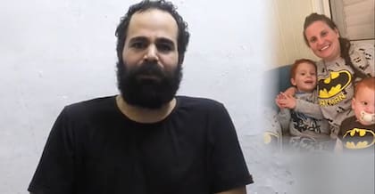 Yarden Bibas, en el video difundido por Hamas