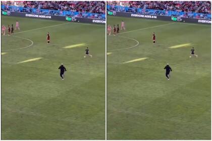 Yassine Cheuko corrió para atrapar a un fan y sorprendió por su impresionante aceleración