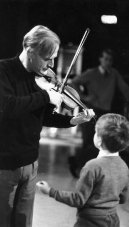 Yehudi Menuhin y el niño prodigio Nigel Kennedy