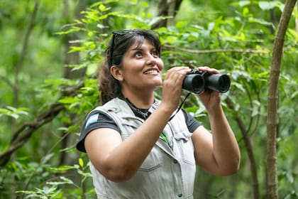 Yésica Mamaní es guía del Parque Nacional Calilegua.