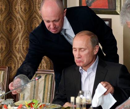 Yevgeny Prigozhin y Vladimir Putin 