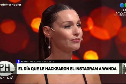 "Yo te llamo a vos, si en dos días lo solucionás", le dijo Pampita con gran ironía a Kennys Palacios, en relación al supuesto hackeo que sufrió la cuenta de Instagram de Wanda Nara