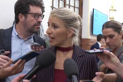 Yolanda Díaz en rueda de prensa (Archivo)