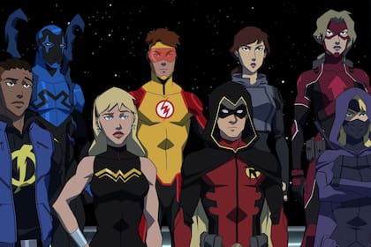 Young Justice Outsiders, animados y del futuro