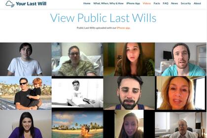 Your Last Will, un sitio que permite subir un video con un mensaje póstumo