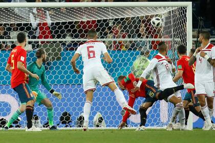 Youssef En-Nesyri marca el segundo gol para Marruecos
