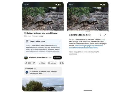 YouTube ha incorporado en pruebas una herramienta similar a las notas de las comunidad de X, que permite a los contribuyentes añadir información adicional a un vídeo a modo de contexto