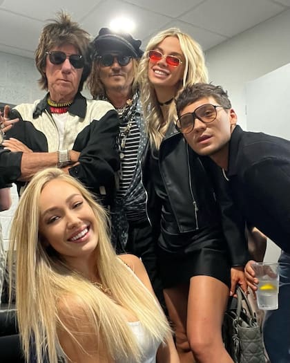 Yulia al lado de Johnny Depp