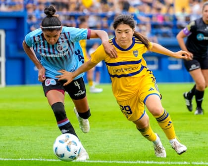 Yuria Sasaki, en acción contra UAI Urquiza, al que Boca goleó 8 a 0