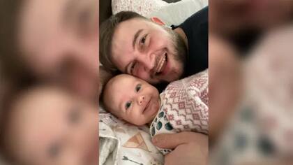 Yuriy y su hija, quien falleció en un ataque con misiles el sábado 23 de abril