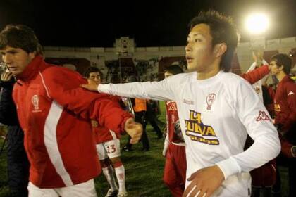 Yusuke Kato en sus épocas de "quemero", en Huracán