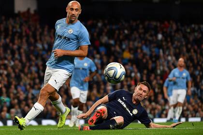 Zabaleta dejó una marca importante en Manchester City