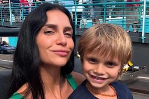 Zaira Nara celebró el récord de su hijo Viggo von Plessen en la Patagonia