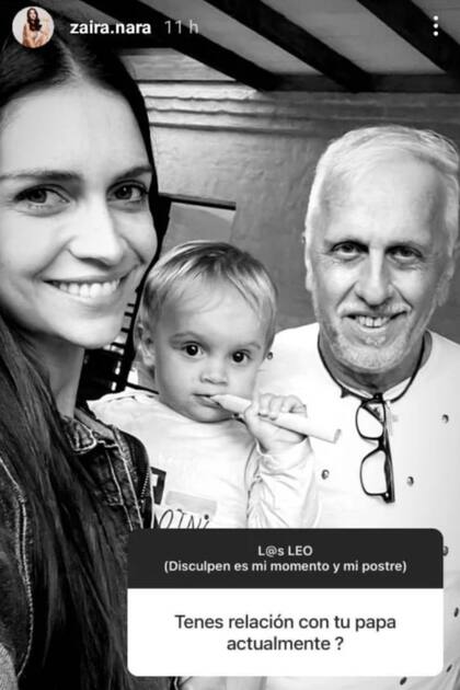 Zaira Nara se mostró feliz con su hijo Viggo y su padre, Andrés Nara
