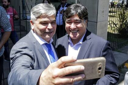 Zannini fue saludado por dirigentes y militantes