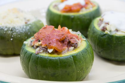 Zapallitos rellenos con carne