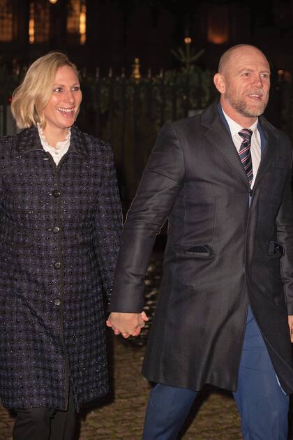 Zara y Mike Tindall también dijeron presente en el concierto Together at Christmas. 