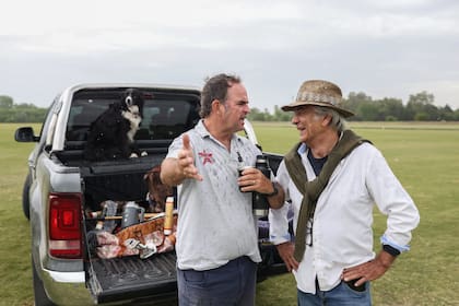 Zavaleta con El Ruso Heguy, hablando de polo y de caballos, por supuesto
