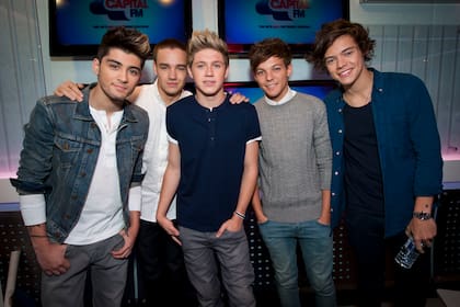 Zayn Malik, Liam Payne, Niall Horan, Louis Tomlinson y Harry Styles, durante una entrevista a One Direction, en 2012