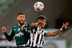 Palmeiras y Atlético Mineiro, iguales en la primera semifinal de la Copa Libertadores