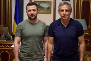 El video del inesperado encuentro de Ben Stiller con Zelensky en Kiev