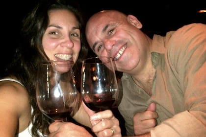 Zerillo junto al humorista, en tiempos en los que los unía el amor