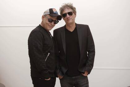 Zeta Bosio y Charly Alberti, en la sesión de fotos previa al estreno de Séptimo Día, el espectáculo del Cirque du Soleil