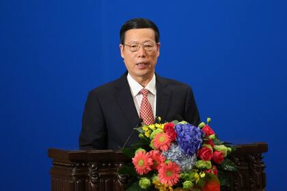 Zhang Gaoli, el ex viceprimer ministro chino entre 2013 y 2018, acusado de abuso por la tenista Peng Shuai.
